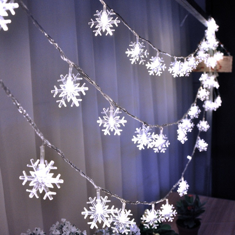 Floco de neve luz led decorações de natal