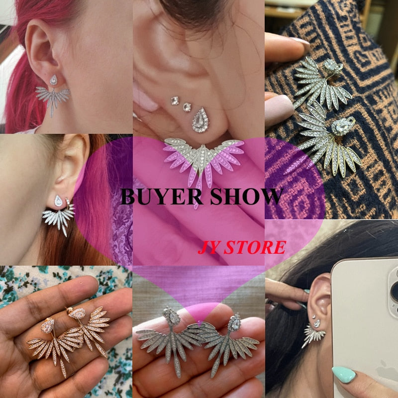 Brincos folheados a ouro! com cristal e zircão