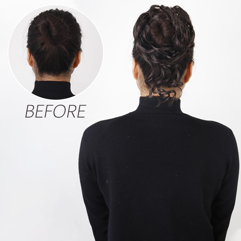 Extensões de Cabelo Sintético coque cacheado!!! Belíssimo!!!