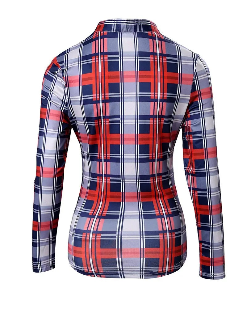 Camisa xadrez, casual, com cadarço