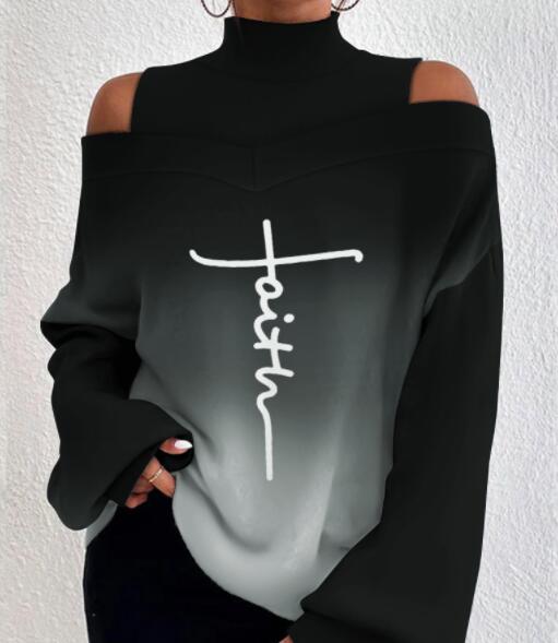 Blusa casual com estampas geométricas, em poliester!