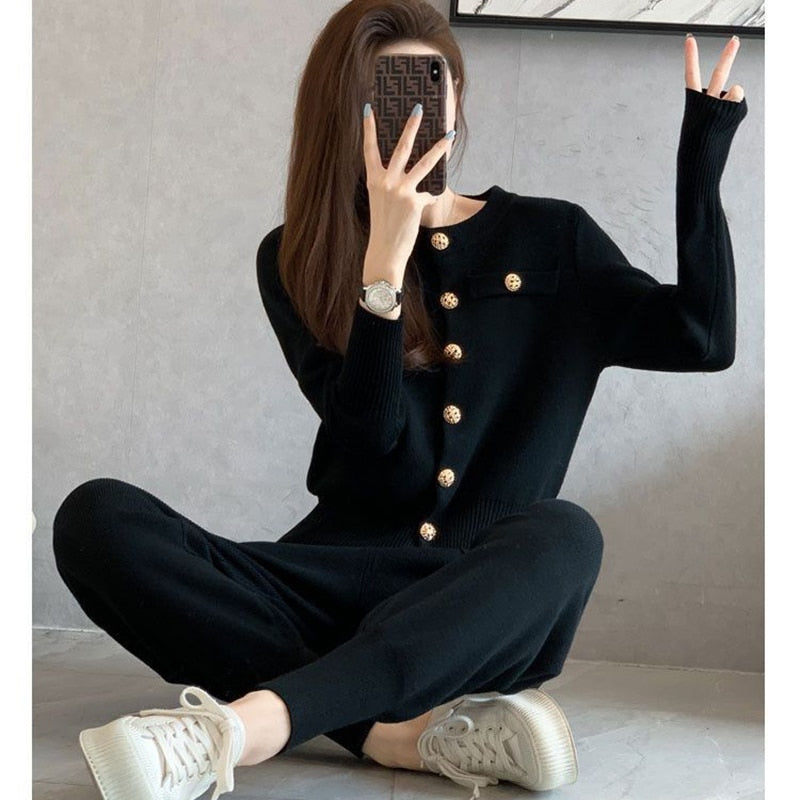 Conjunto de malha canelada! Material macio e super confortável!