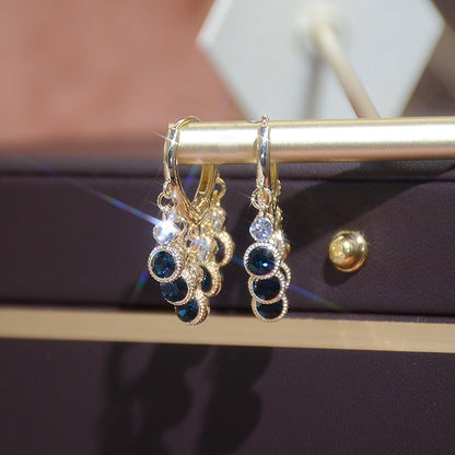 Brincos folheados a ouro com zircão! Um luxo!!!