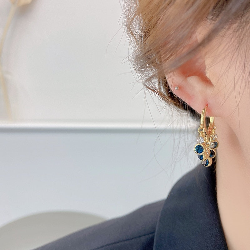 Brincos folheados a ouro com zircão! Um luxo!!!