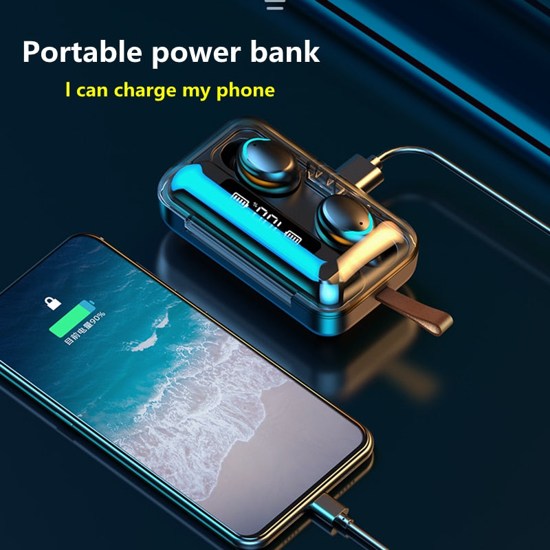 Fones de ouvido Bluetooth 5.0 estéreo à prova d'água