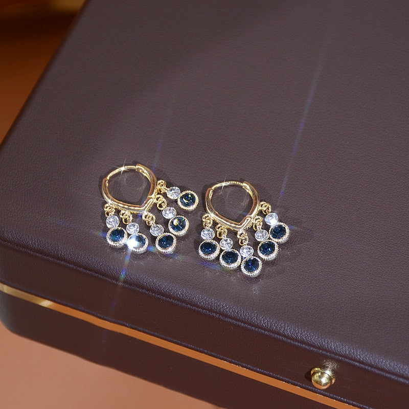 Brincos folheados a ouro com zircão! Um luxo!!!