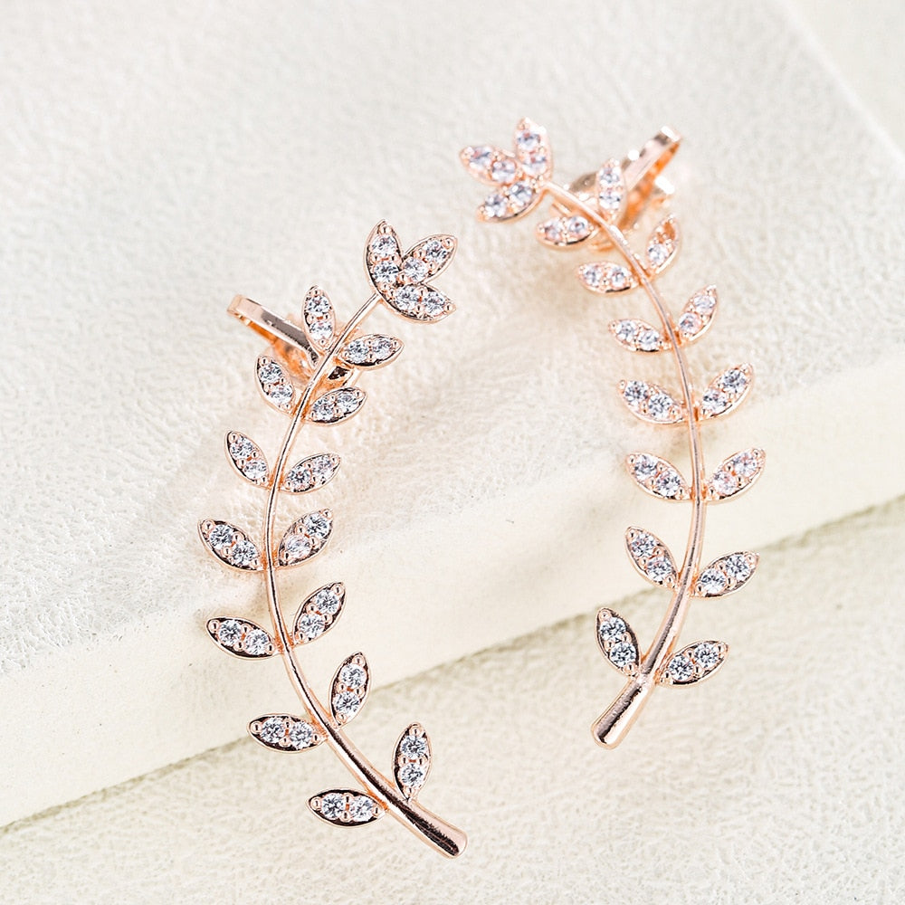 Brincos folheados a ouro! com cristal e zircão