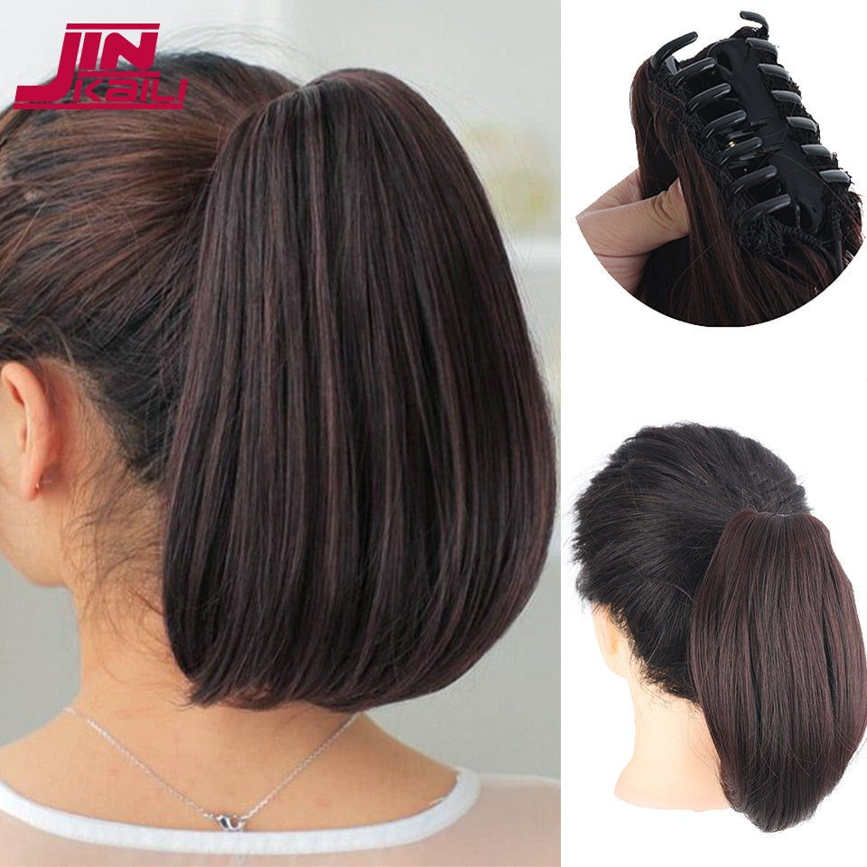 Cabelo sintético estilo rabo de cavalo com presilha