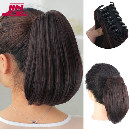 Cabelo sintético estilo rabo de cavalo com presilha