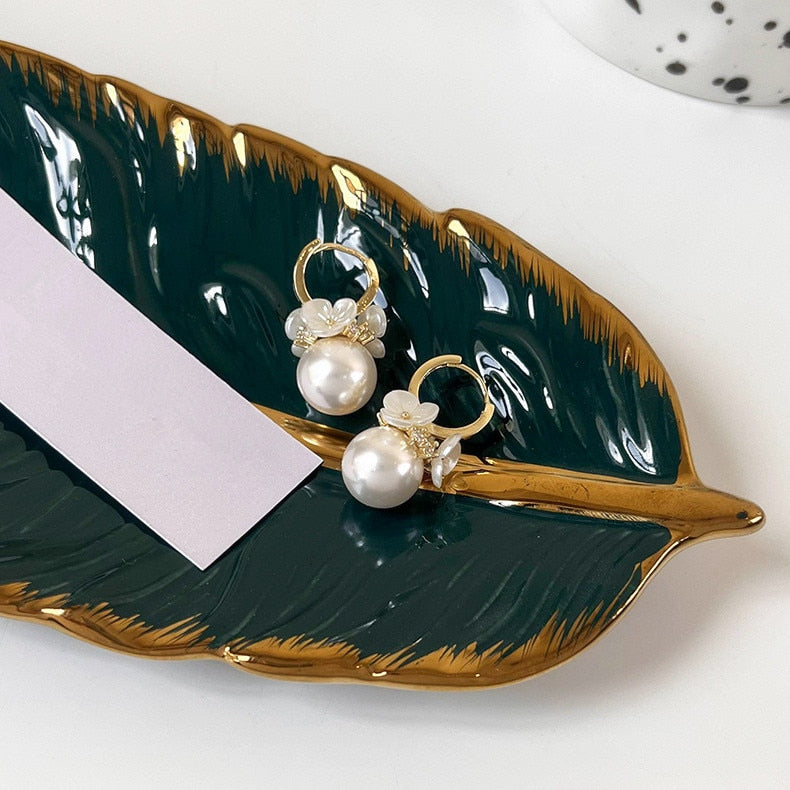 Brincos Folheados a Ouro! Pérolas Estilo Conchinhas!