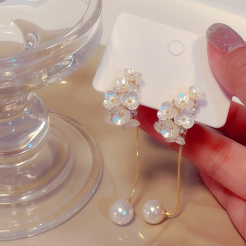 Brincos folheados a ouro! Estilo longo