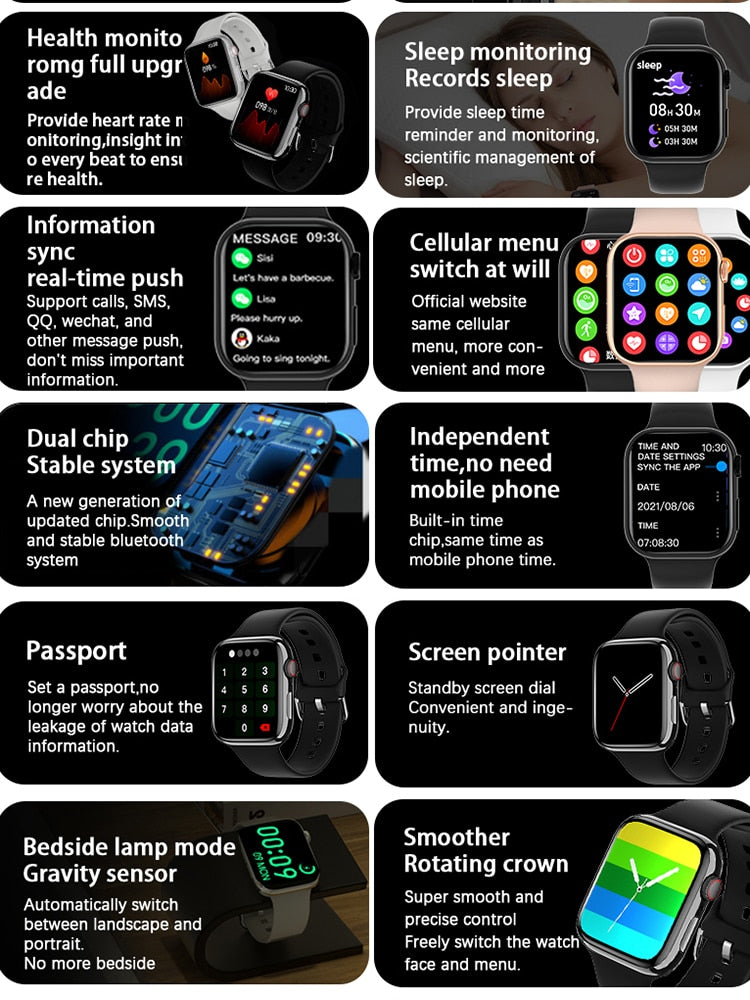 Aproveite esta super PROMOÇÃO!!! Relógio Smart Watch feminino Series 8