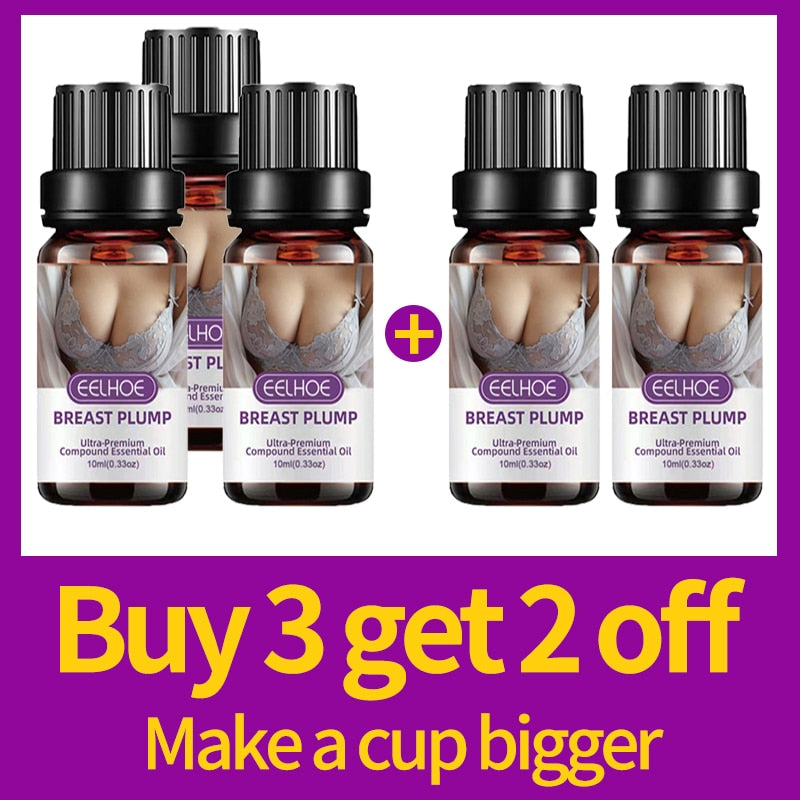 Óleo Corporal para estimular o aumento e firmeza dos seios