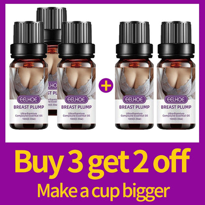 Óleo Corporal para estimular o aumento e firmeza dos seios