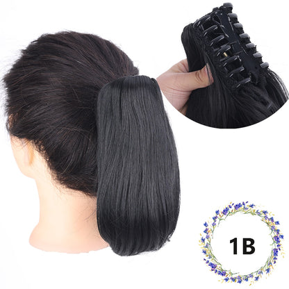 Cabelo sintético estilo rabo de cavalo com presilha